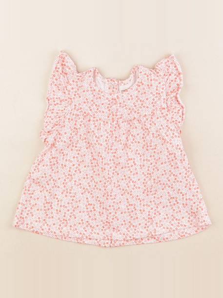 Tee-shirt - 18 mois Blanc, rose 1 - vertbaudet enfant 