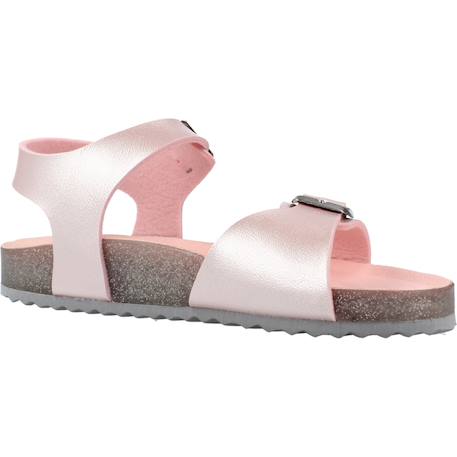 Sandales à brides Argent rose+Rose c0514 11 - vertbaudet enfant 
