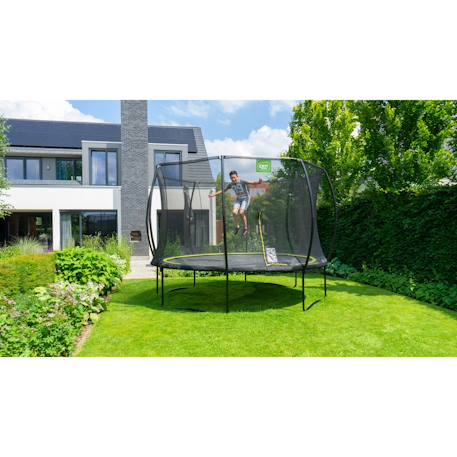 Trampoline silhouette ø366cm Noir+Rose+Vert 6 - vertbaudet enfant 