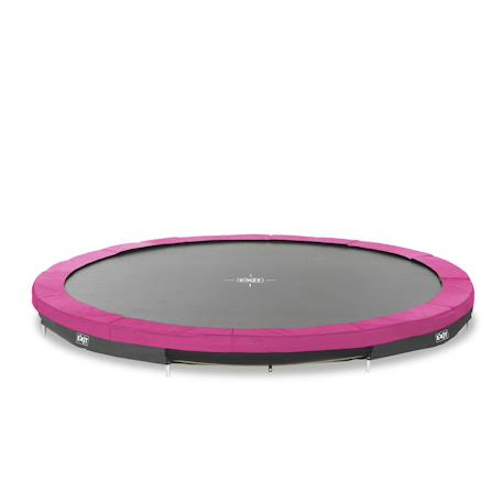 Trampoline enterré rond ø427cm  sans filet Noir+Rose 7 - vertbaudet enfant 