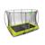Trampoline enterré rectangulaire 244x366cm avec filet Noir+Rose+Vert 15 - vertbaudet enfant 