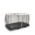 Trampoline semi-enterré rectangulaire 214x366cm protection pieds Noir+Vert 2 - vertbaudet enfant 