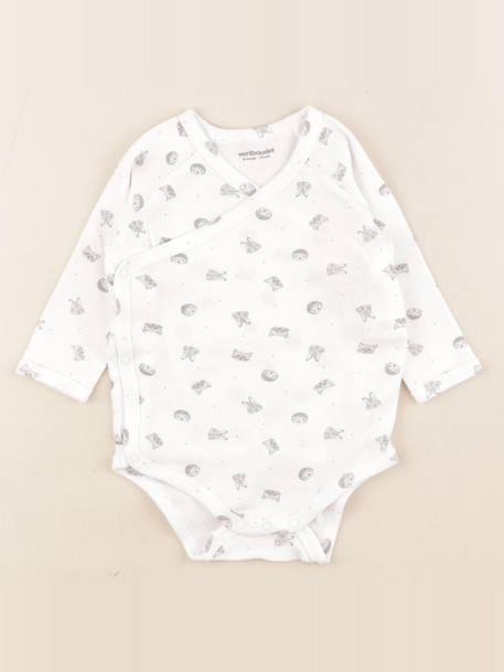 Body - 9 mois Blanc, gris 1 - vertbaudet enfant 
