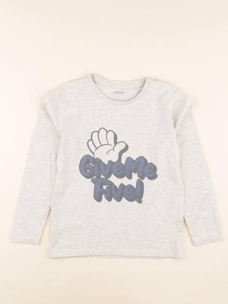 Tee-shirt - 10 ans Beige 1 - vertbaudet enfant 