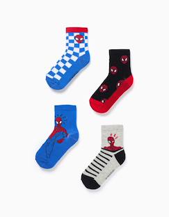 Lot de 4 paires de chaussettes avec imprimés spider-man  - vertbaudet enfant