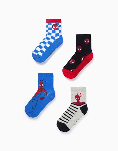 Garçon-Sous-vêtement-Lot de 4 paires de chaussettes avec imprimés spider-man