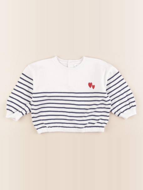 Pull - 9 mois Blanc, bleu 1 - vertbaudet enfant 