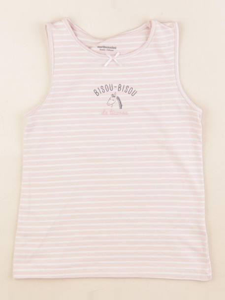 Maillot de corps - 6 ans Blanc, rose 1 - vertbaudet enfant 