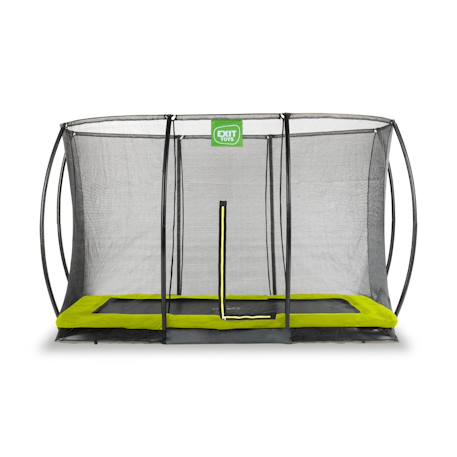 Trampoline enterré rectangulaire 214x305cm avec filet Noir+Vert 7 - vertbaudet enfant 