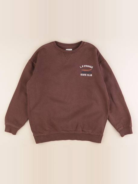 Sweat - 10 ans Marron 1 - vertbaudet enfant 