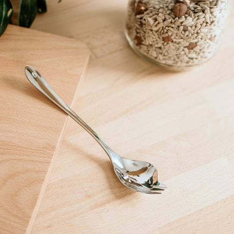 Couverts en inox 2 en 1 spoony Gris 2 - vertbaudet enfant 