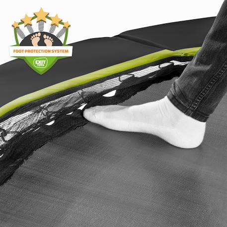 Trampoline silhouette 153x214cm Noir+Rose+Vert 4 - vertbaudet enfant 