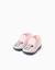 Chaussons en velours avec broderie minnie Rose clair 1 - vertbaudet enfant 