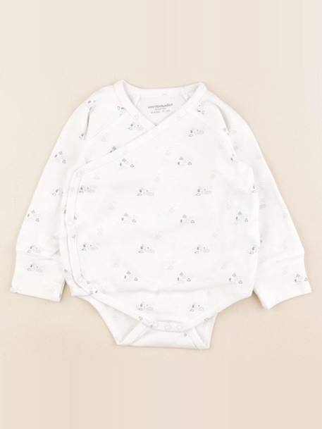 Body - 9 mois Blanc, bleu 1 - vertbaudet enfant 
