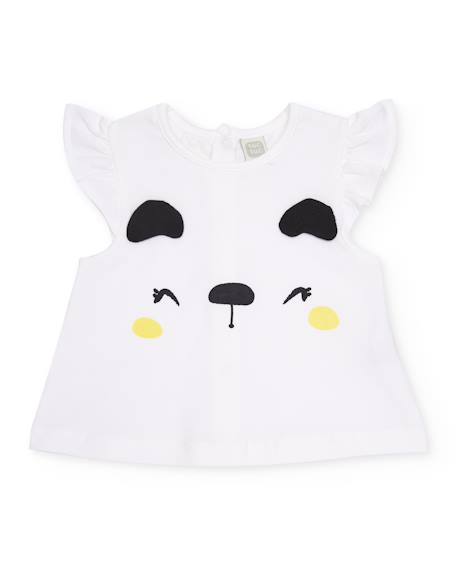 Ensemble en tricot pour nouveau-né avec imprimé taches Blanc 2 - vertbaudet enfant 