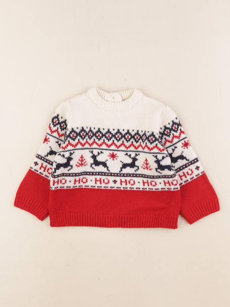 Pull - 6 mois Beige, bleu 1 - vertbaudet enfant 