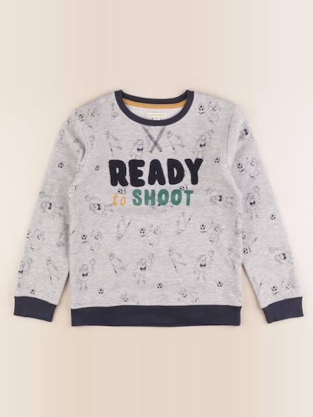 Sweat - 8 ans Gris 1 - vertbaudet enfant 