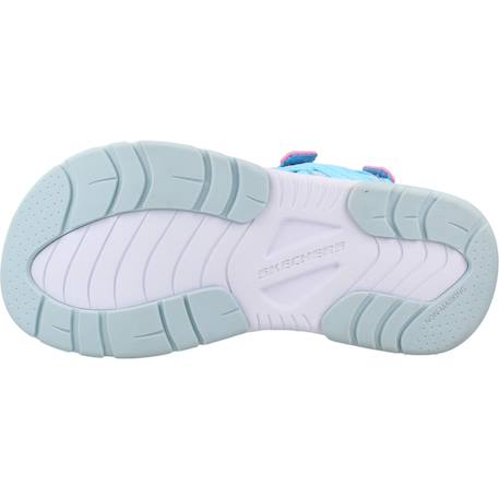 Sandales enfant fille en textile Bleu blpk+Violet lvpk 6 - vertbaudet enfant 