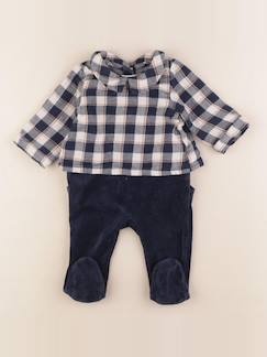 Pyjama velours - 3 mois  - vertbaudet enfant