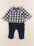 Pyjama velours - 3 mois Bleu 1 - vertbaudet enfant 