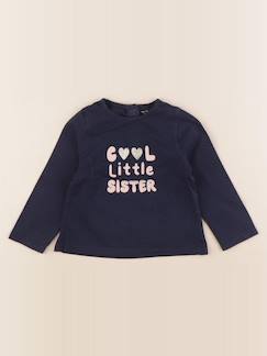 Seconde main-Fille-T-shirt, sous pull-Tee-shirt - 12 mois