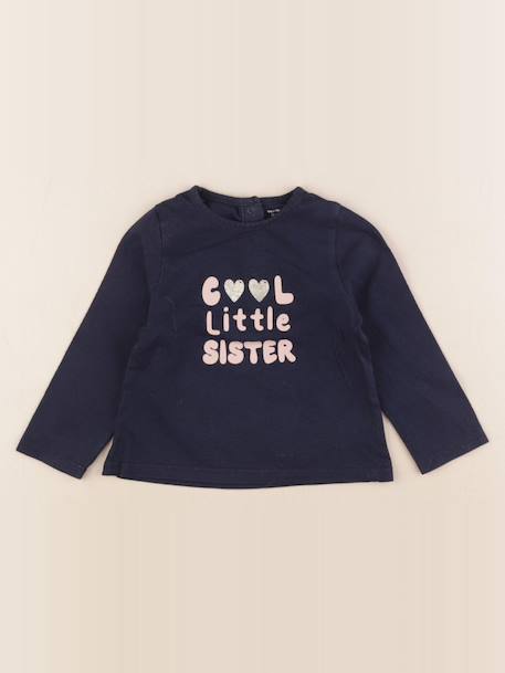 Tee-shirt - 12 mois Bleu 1 - vertbaudet enfant 