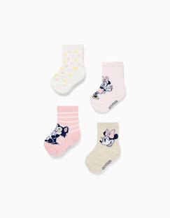 -4 paires de chaussettes avec imprimés minnie et figaro