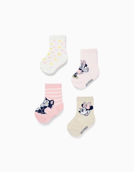 4 paires de chaussettes avec imprimés minnie et figaro Multicolore 1 - vertbaudet enfant 