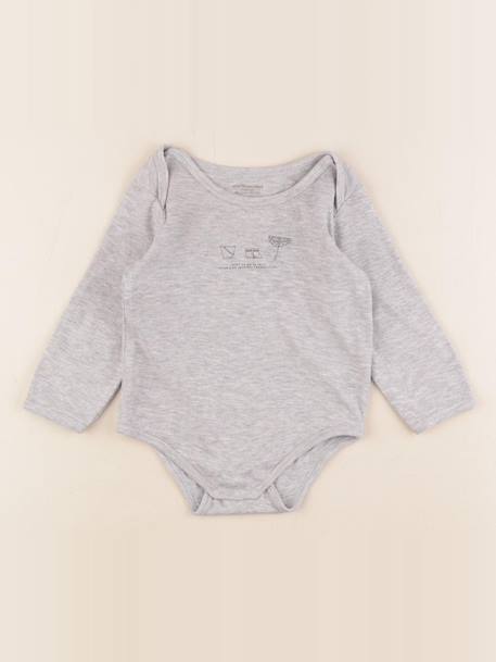 Body - 24 mois Gris 1 - vertbaudet enfant 