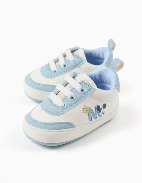 Baskets pré-marche avec imprimé mickey Bleu clair 3 - vertbaudet enfant 
