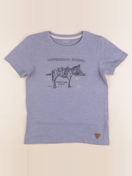 Tee-shirt - 8 ans Bleu 1 - vertbaudet enfant 