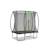 Trampoline silhouette 153x214cm Noir+Rose+Vert 2 - vertbaudet enfant 