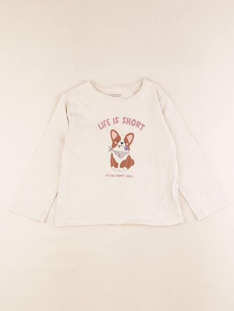 Tee-shirt - 6 ans Beige 1 - vertbaudet enfant 