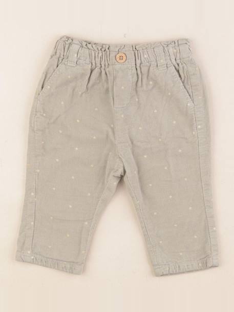 Pantalon doublé - 6 mois Vert 1 - vertbaudet enfant 
