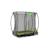 Trampoline enterré rectangulaire 153x214cm avec filet Noir+Rose+Vert 14 - vertbaudet enfant 