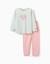 Pyjama à manches longues et imprimé fleurs Vert 1 - vertbaudet enfant 