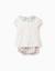 Blouse en coton + bloomer avec motif mosaïque Blanc 2 - vertbaudet enfant 