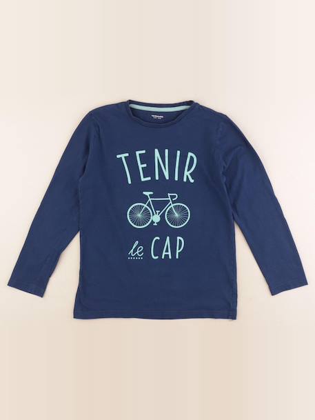Tee-shirt - 12 ans Bleu 1 - vertbaudet enfant 