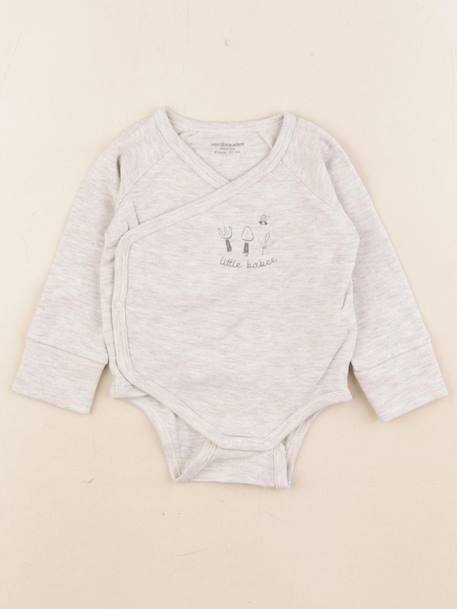 Body - 6 mois Gris 1 - vertbaudet enfant 