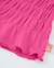 T-shirt fille en maille avec buste froncé Rose 4 - vertbaudet enfant 