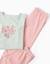 Pyjama à manches longues et imprimé fleurs Vert 4 - vertbaudet enfant 