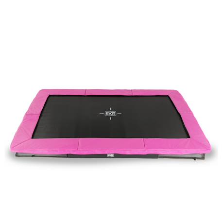 Trampoline enterré rectangulaire 214x305cm Noir+Rose+Vert 6 - vertbaudet enfant 