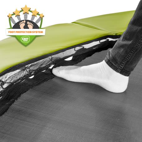 Trampoline silhouette 244x366cm Noir+Rose+Vert 16 - vertbaudet enfant 