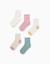 Lot de 5 paires de chaussettes à rayures/cœurs Multicolore 1 - vertbaudet enfant 