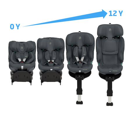 Maxi-cosi siège auto évolutif et rotatif emerald 360 plus Authentic graphite+Authentic truffle 3 - vertbaudet enfant 