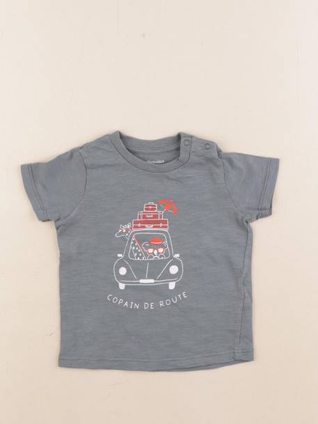 Tee-shirt - 9 mois Bleu 1 - vertbaudet enfant 