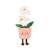 Peluche - peluche fleur orchidée avec pot beige rosé – mimi flowers – 24 cm Blanc 1 - vertbaudet enfant 