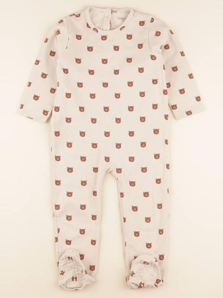 Pyjama coton - 3 ans Beige 1 - vertbaudet enfant 