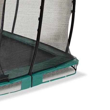 Trampoline semi-enterré rectangulaire 214x366cm avec filet de sécurité Noir+Vert 10 - vertbaudet enfant 