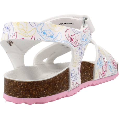 Sandales fille modèle j adriel girl Blanc c1364+Rose c8238 3 - vertbaudet enfant 